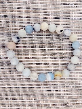 Multi-Color Stone Bead Stretch Bracelet